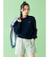 【WEB限定】エンブロイダリーコットン混スラブニット