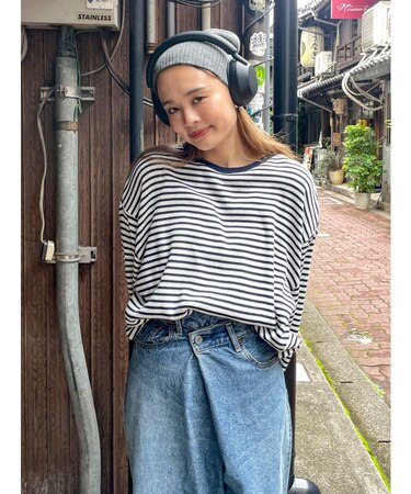 【WEB限定】スリーブボリュームワッフルロングスリーブTee