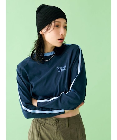【WEB限定】サイドラインラグランロングスリーブTee