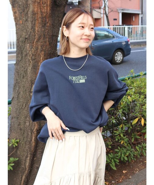 【WEB限定】刺繍ロゴルーズスウェット
