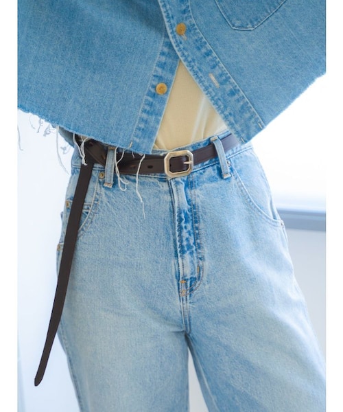 ANN DEMEULMEESTER レザー・ロングベルト セール】an meets zakka レザーロングベルト / メンズ