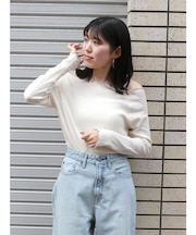 オフショルデザインロングスリーブTee