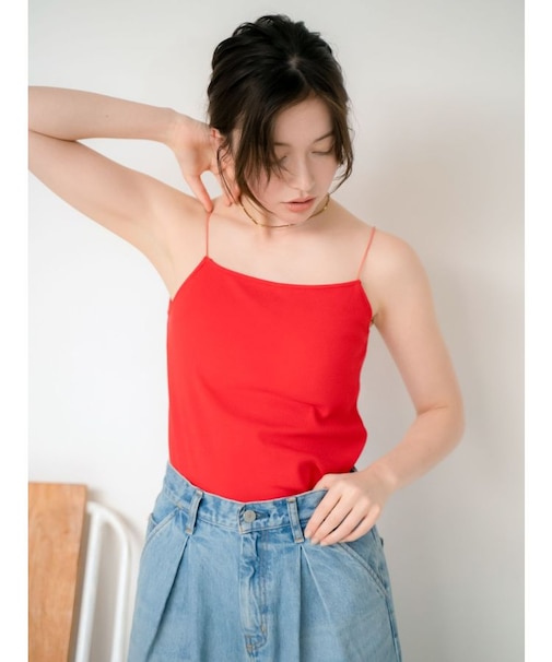 パット付きスクエアキャミソール