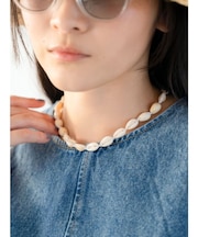 シェルモチーフショートネックレス