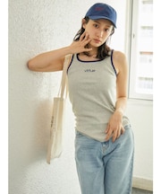 【WEB限定】バイカラーロゴタンクトップ