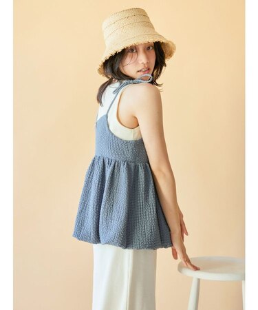 【WEB限定】バルーンデザインジャカードキャミ