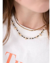 レイヤードビーズネックレス