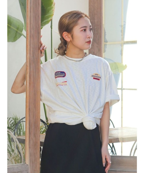 エンブロイダリーダメージロゴTee