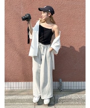 カーブシルエットスウェットパンツ