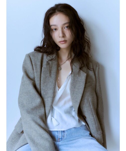 ワッペンデザインルーズ起毛ジャケット