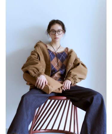 アーガイルニットキャミソール