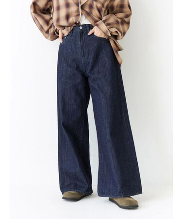 ハイウエストバギーデニム