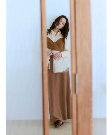 ピーチ起毛フィットスカート