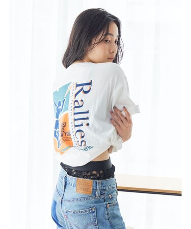 RalliesロゴプリントTee