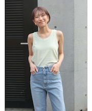 リネン混タンクトップ