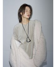 【Htage】バックオープンデザインロングスリーブTee