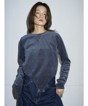 【Htage】バックオープンデザインロングスリーブTee
