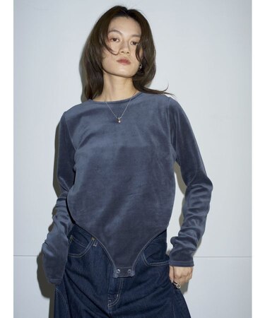 【Htage】バックオープンデザインロングスリーブTee