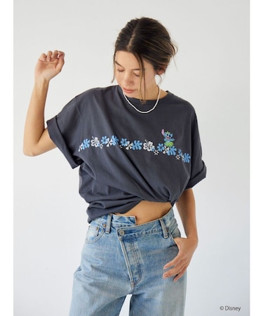 スティッチデザインプリントTee