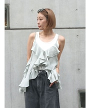 コットンフリルキャミ