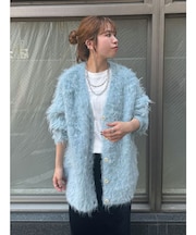 【WEB限定】カラールーズニットカーデ