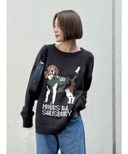 【WEB限定】ドッグモチーフジャカードニット
