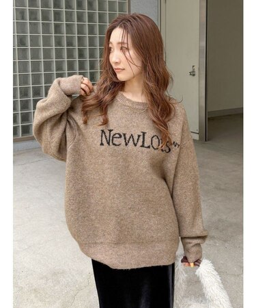【WEB限定】ロゴルーズニット