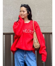 【WEB限定】ロゴルーズニット