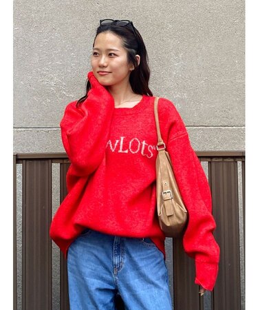 【WEB限定】ロゴルーズニット