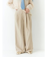 ウエストリメイクタックカーブパンツ