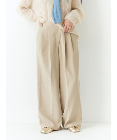 ウエストリメイクタックカーブパンツ