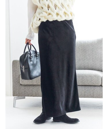 フィットベロアスカート