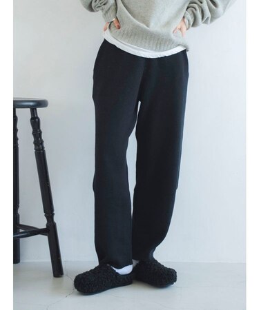 カシミヤ混ニットパンツ