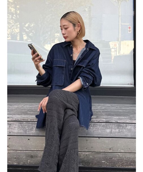 デニムルーズシャツ