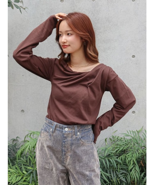 タックフライスロングスリーブ　TEE GREGE タックフライスロングスリーブ TEE GREGE タックフライスロング