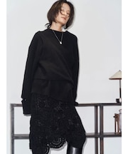 【Htage】モールヤーンアシメニットスカート