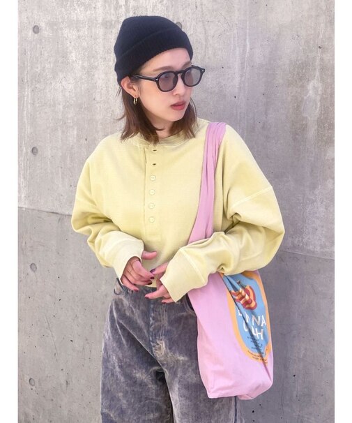 FAITH MILLS別注ヘンリーネックショートロングスリーブTee