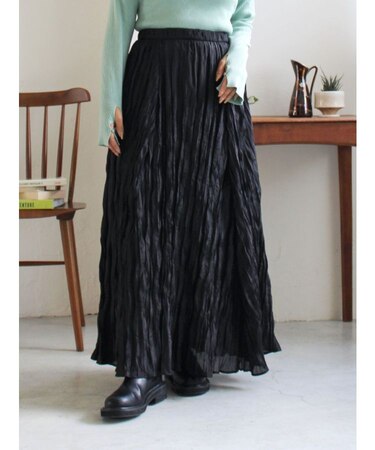 クリンクルボリュームスカート