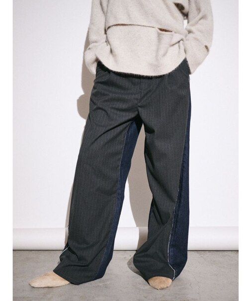 【Htage】ドッキングデニムパンツ