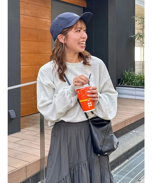 【WEB限定】スリーブボリュームワッフルロングスリーブTee