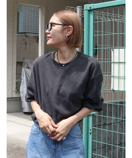 【WEB限定】スリーブボリュームワッフルロングスリーブTee