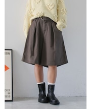 ワイドシルエットチノハーフパンツ