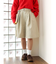 ワイドシルエットチノハーフパンツ