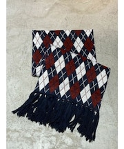 アーガイルニットマフラー