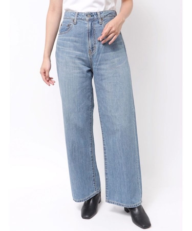 ハイウエストオーガニックコットンルーズデニム