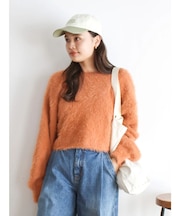 ハイネックルーズニット