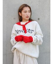 ニットスカーフミトンセット