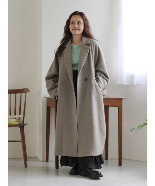 ルーズシルエットチェスターコート