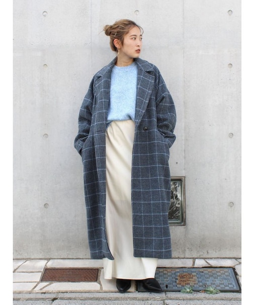 ルーズシルエットチェスターコート