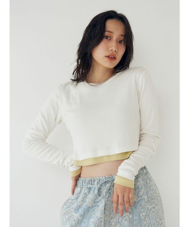フィットショートロングスリーブTee